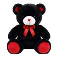 Black plush teddy bear — Amorelia Luxury Floral Gifts